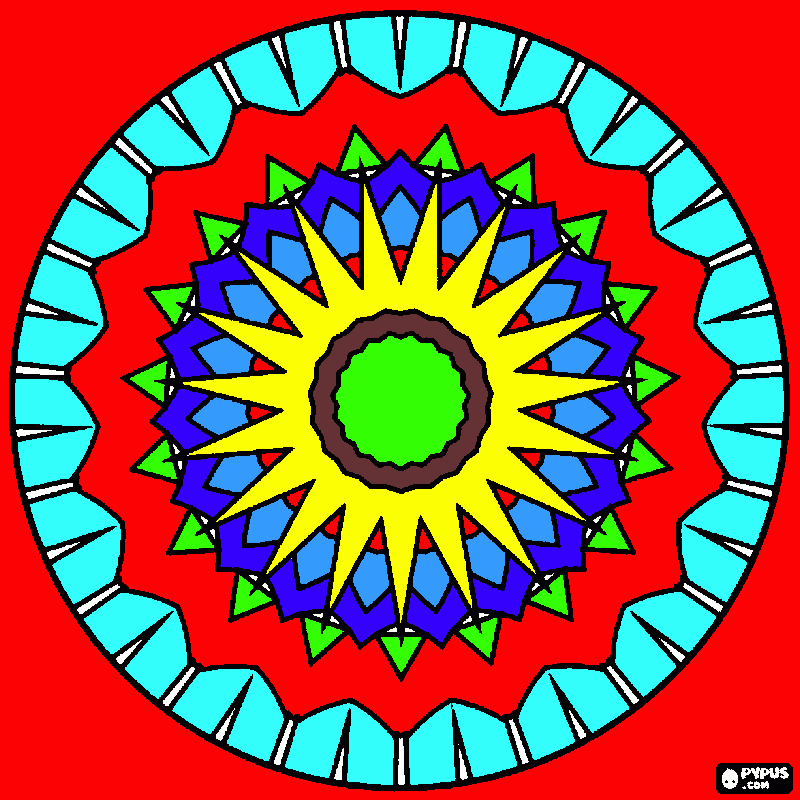 Omalovánka mandala pro Terezku