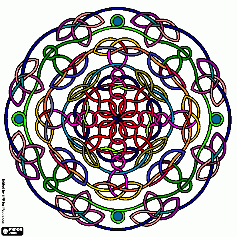 Omalovánka mandala pro zajímavost