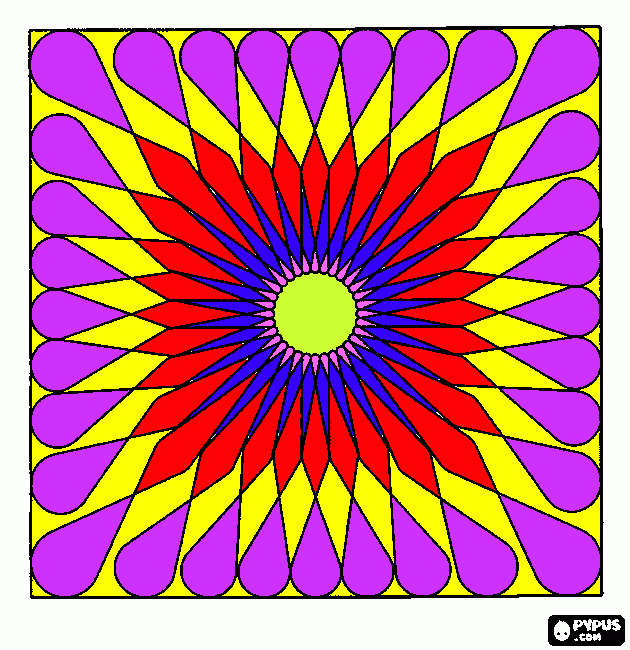 Omalovánka Mandala-Slunce