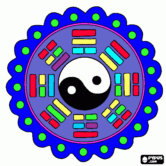 Omalovánka Mandala štěstí.