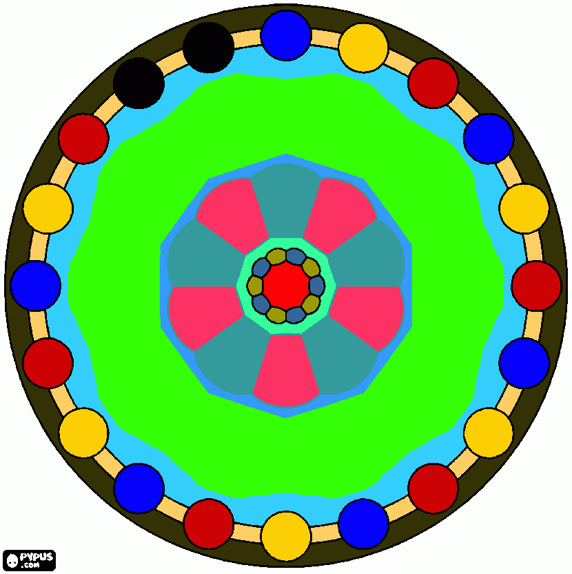 Omalovánka mandali 91