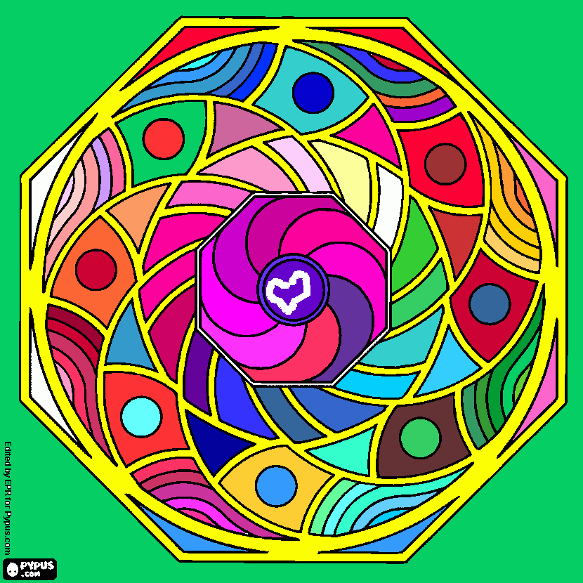 Omalovánka mandalka