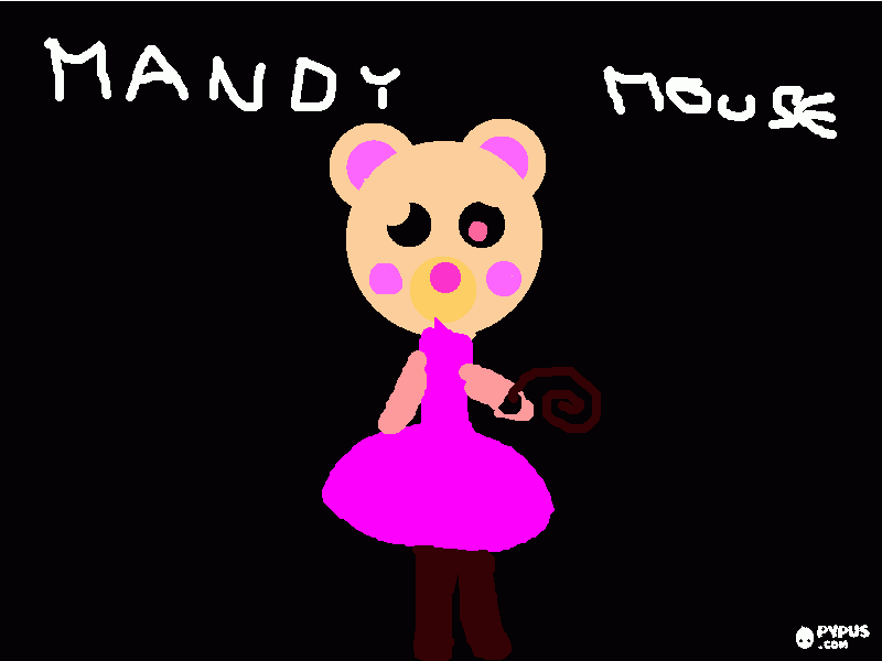 Omalovánka mandy mouse