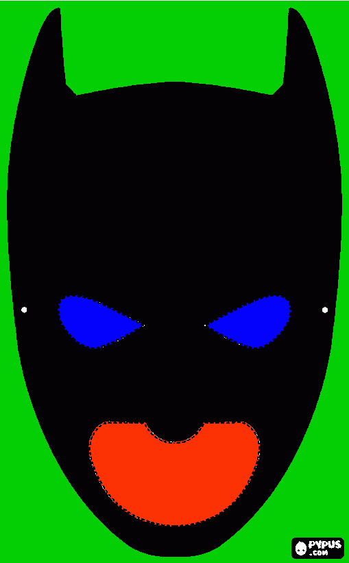 Omalovánka  maska betmen