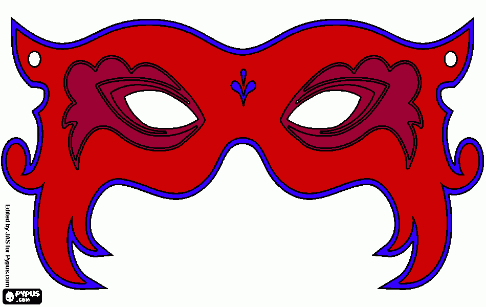 Omalovánka maska tisk