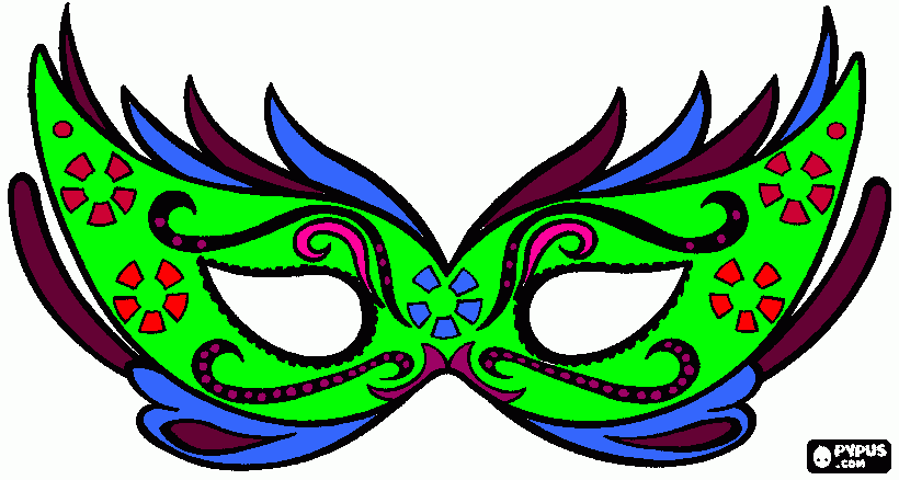 Omalovánka maska