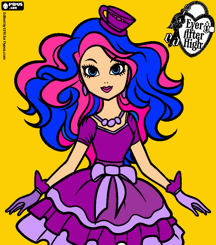 Omalovánka Medeline Hatter