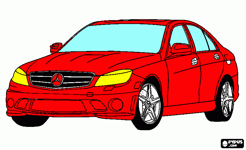 Omalovánka Mercedes Benz