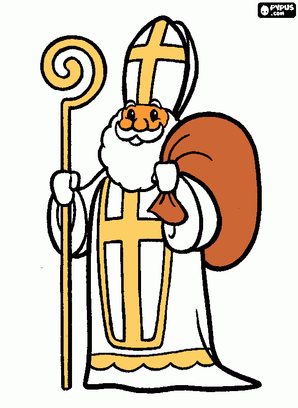 Omalovánka mikuláš