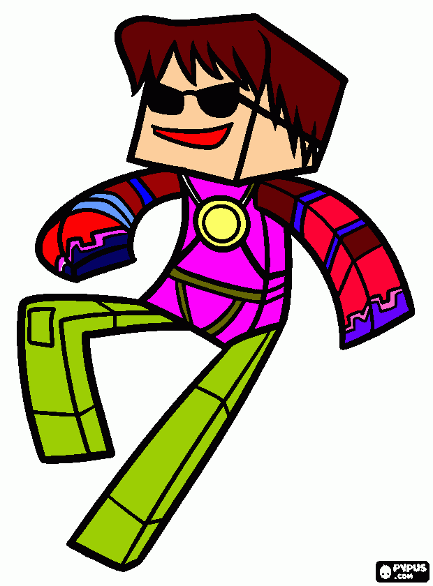 Omalovánka minecraft oja