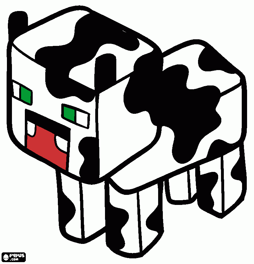 Omalovánka minecraft tele