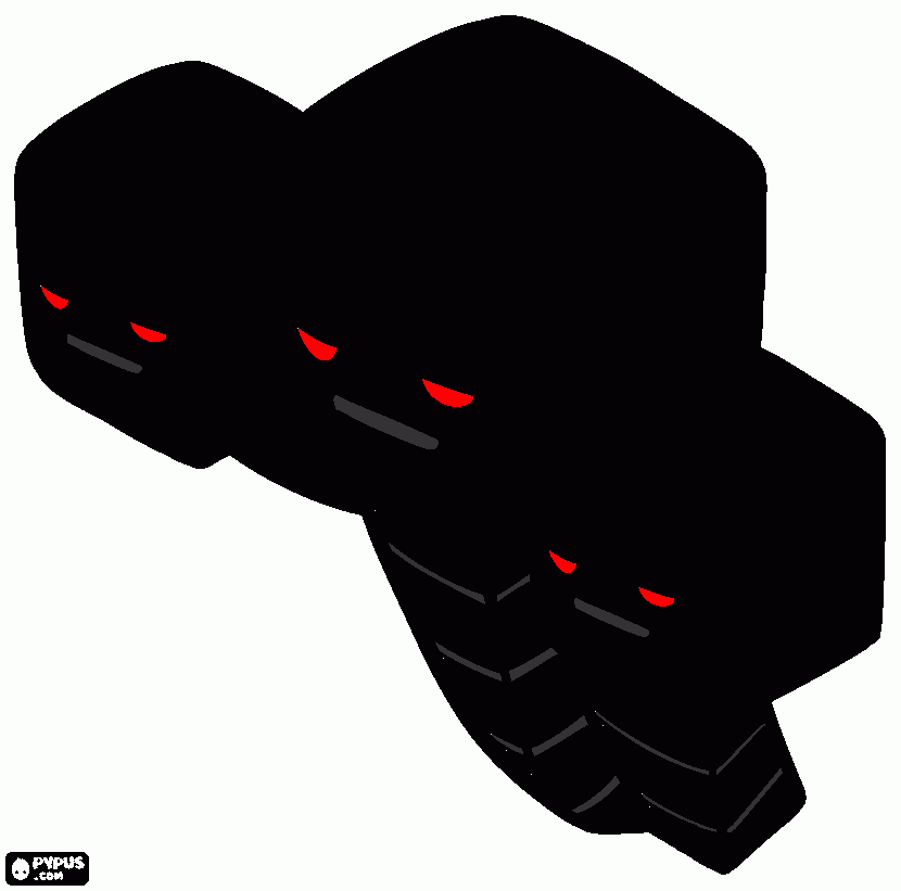 Omalovánka minecraft-wither