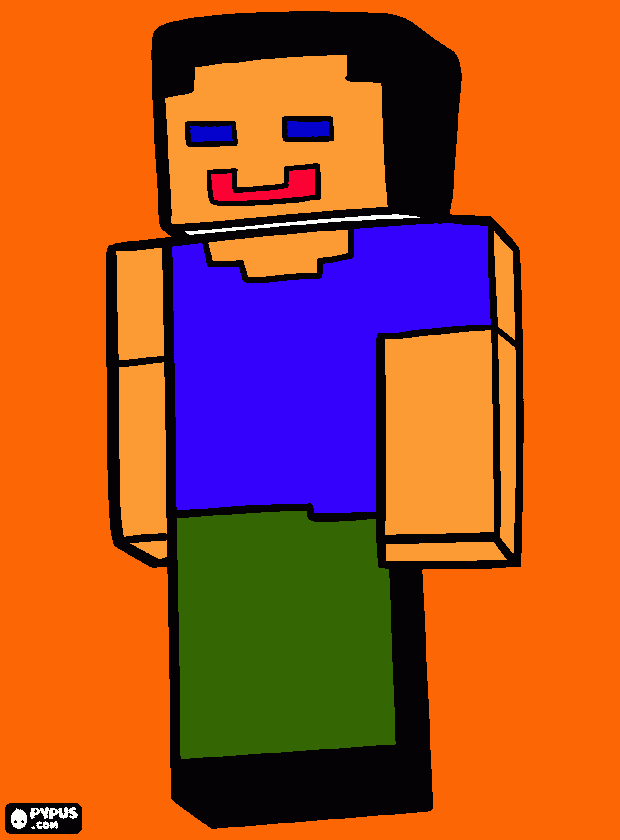 Omalovánka minecraft 