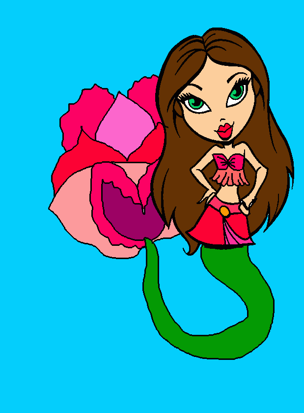 Omalovánka MISS MERMAID BRATZ ON THE WORLD