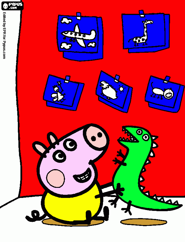 Omalovánka Mladší bratr Peppa