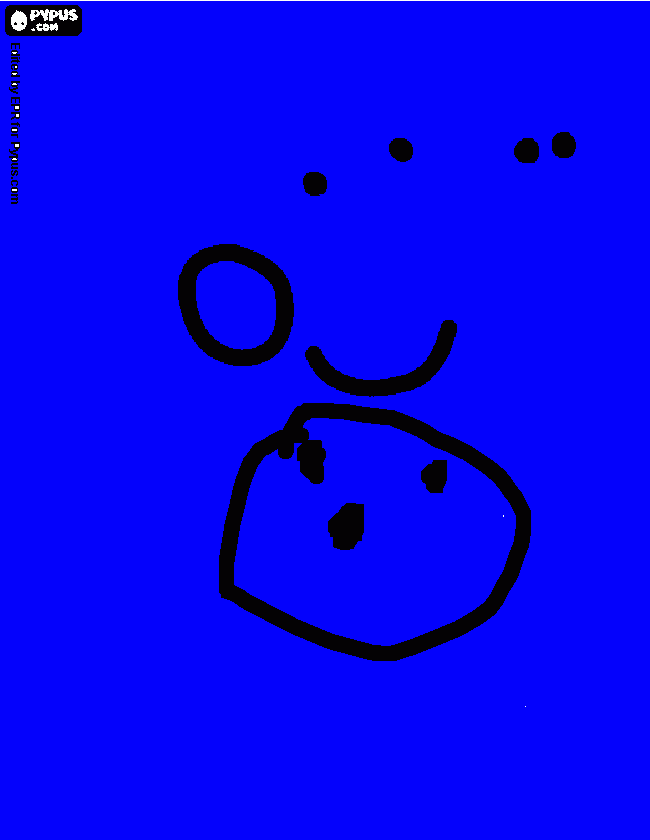 Omalovánka Modrá fal. Peppina