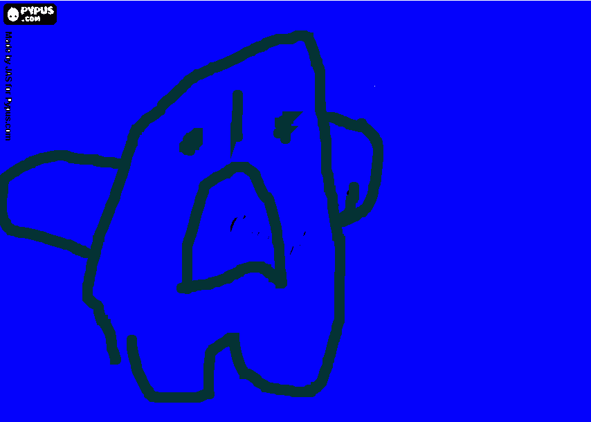 Omalovánka Modrý duch