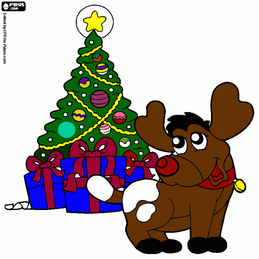 Omalovánka moja prvá vianočná pohľadnica