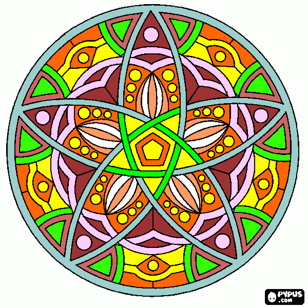 Omalovánka Moje mandala