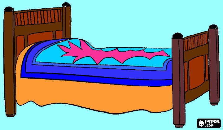 Omalovánka Moje postýlka