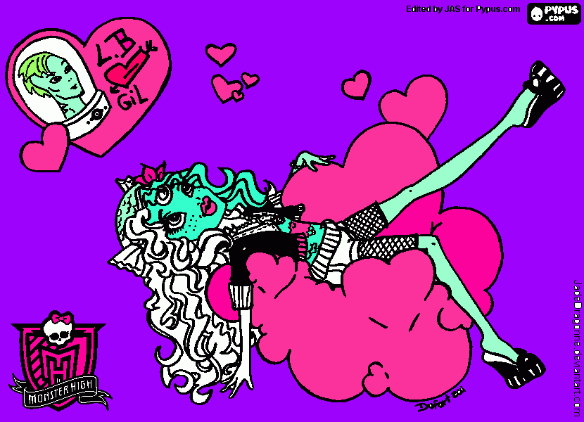 Omalovánka MoNSTER  HiGH   Laguna