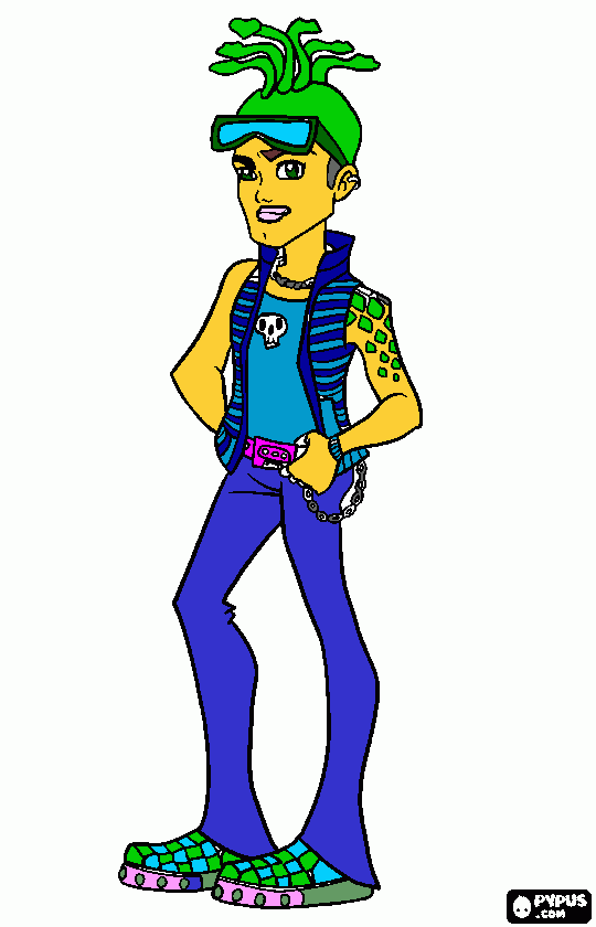 Omalovánka monstr kluk