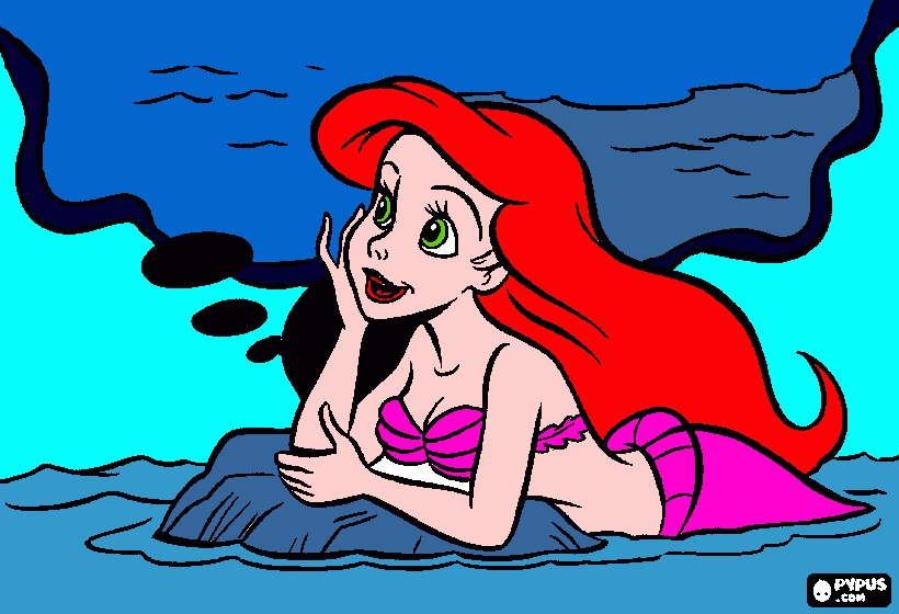 Omalovánka morka panna