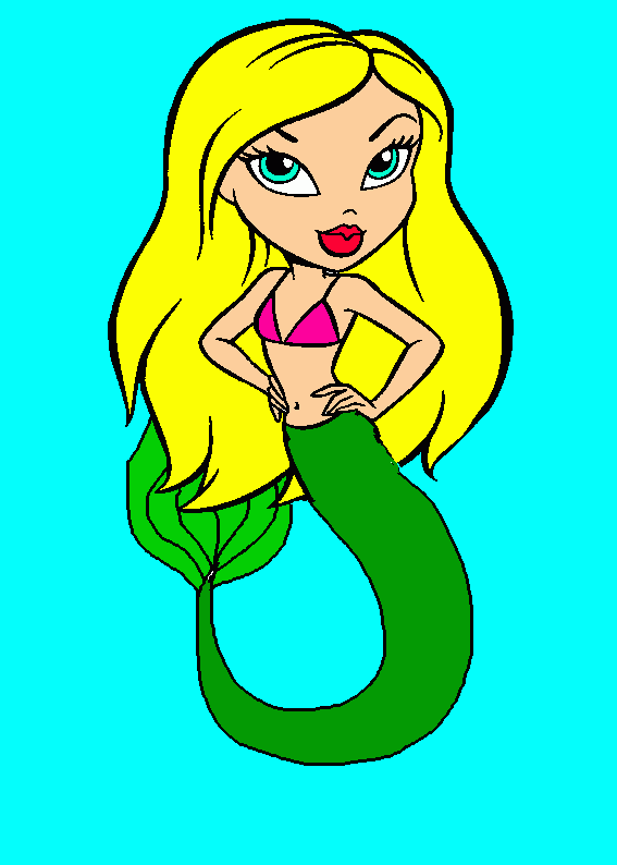 Omalovánka Morská panna Bratz