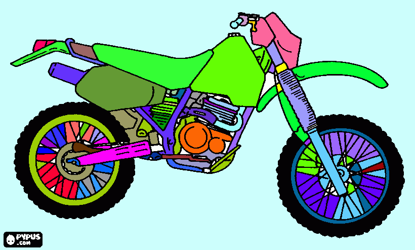 Omalovánka motorka Péťa 3 roky