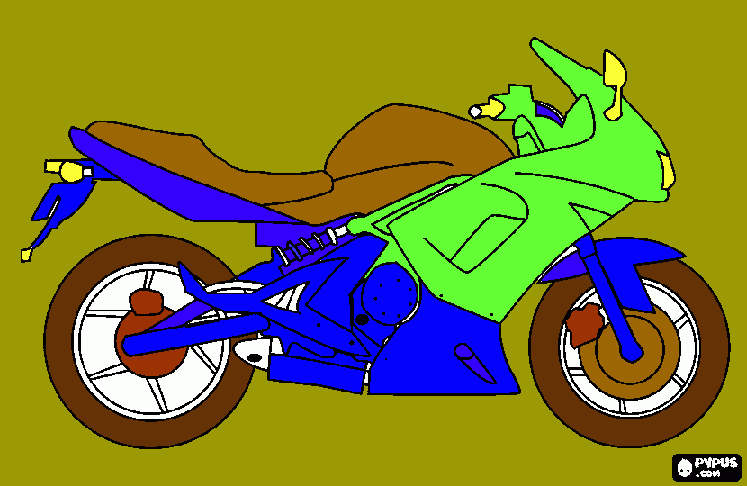 Omalovánka motorka - Tomášek 20.8.2014