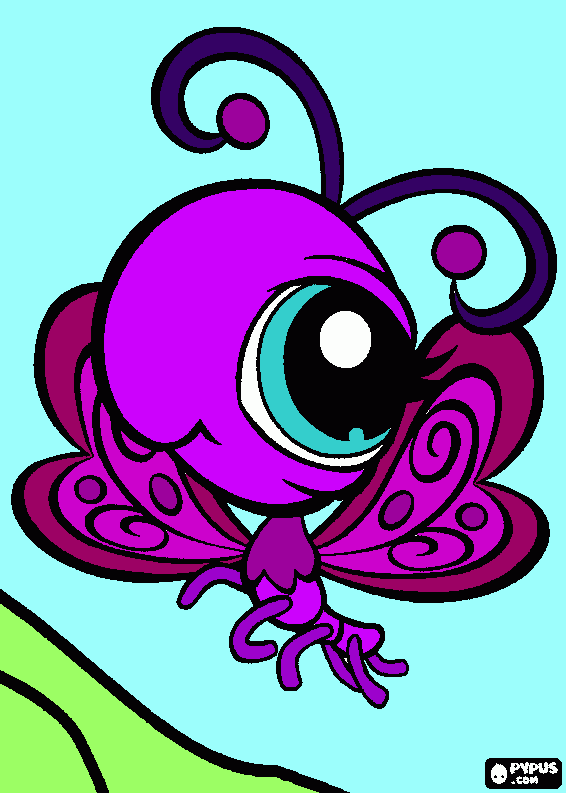 Omalovánka Motýl LPS 