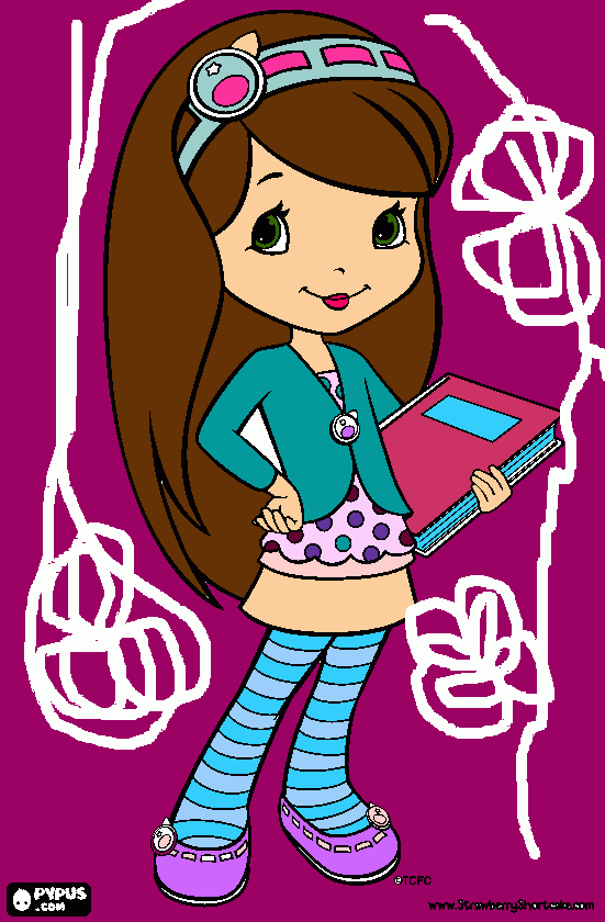 Omalovánka muffin a holčička