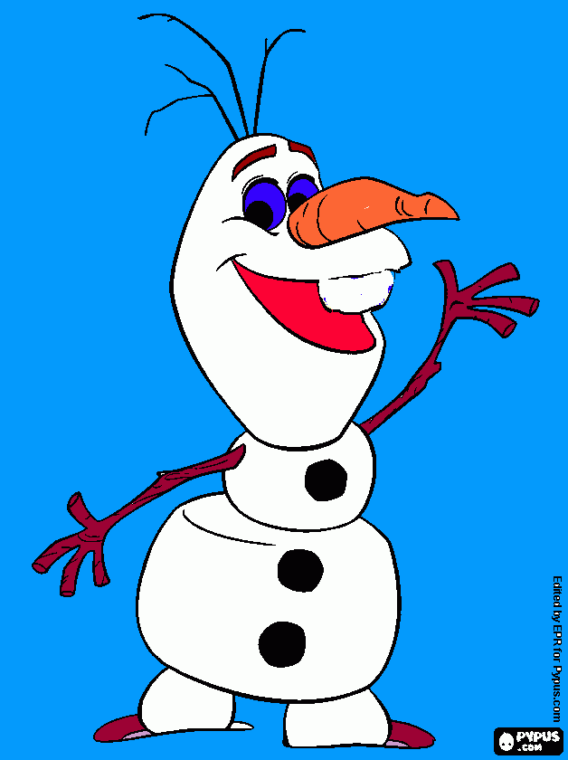 Omalovánka Muj Olaf