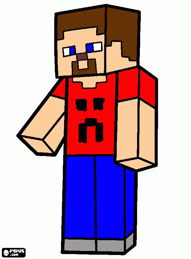 Omalovánka my steve