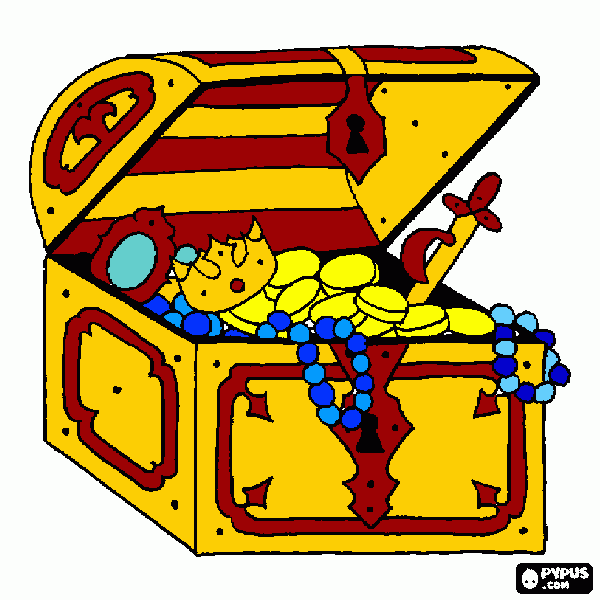 Omalovánka Míša ukradla pirátům poklad