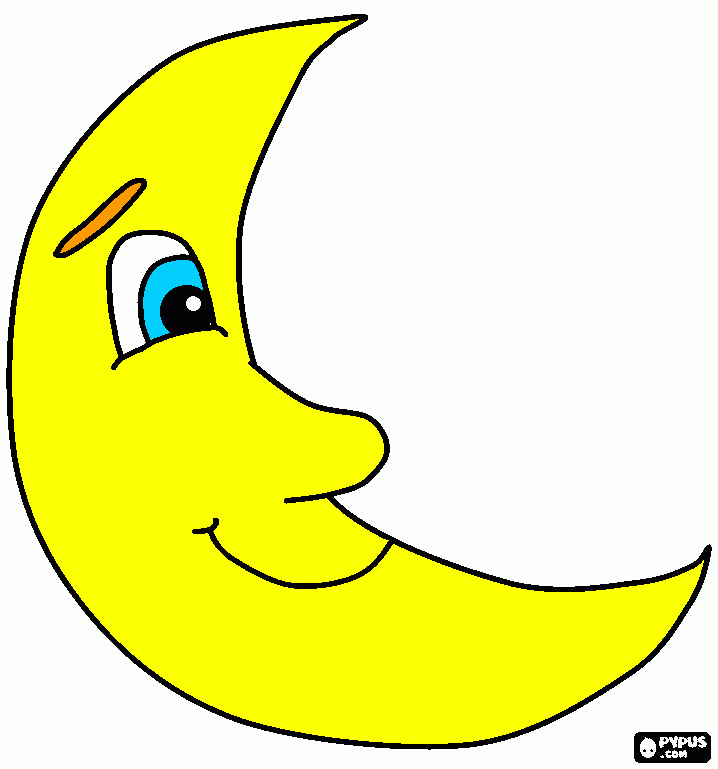 Omalovánka měsíček