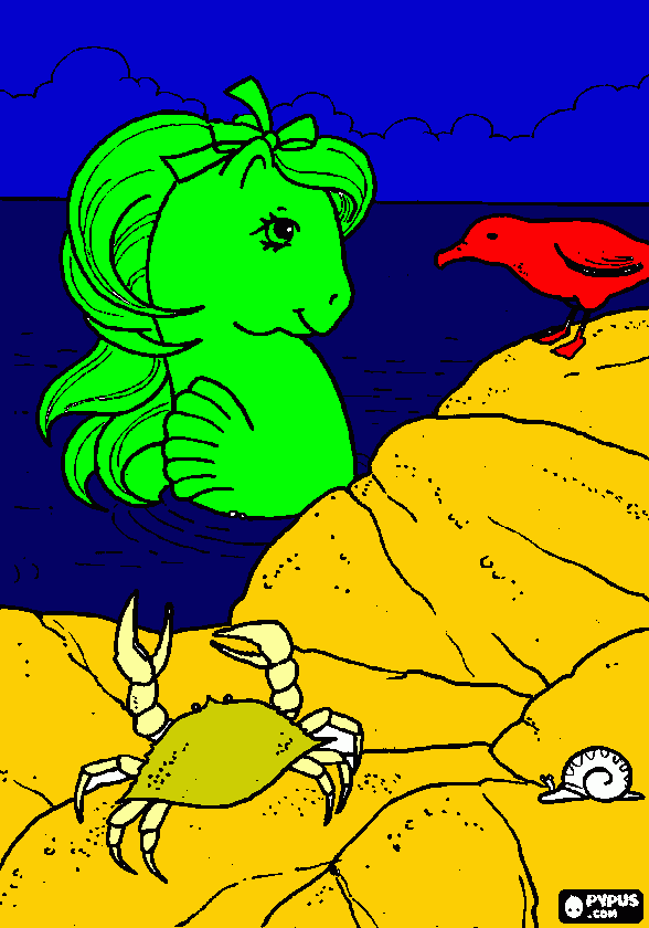 Omalovánka Můj milý Ponny ve vodě