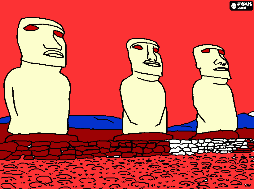 Omalovánka nahaté sochy na stěně