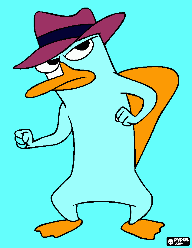 Omalovánka namaloval jsem Perryho