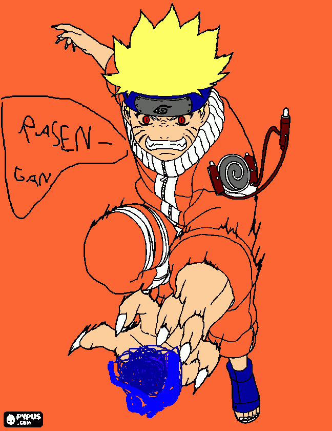 Omalovánka Naruto Kiuby