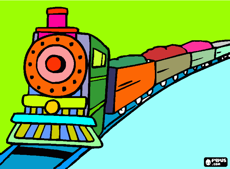 Omalovánka Naše barevná mašinka