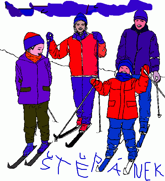 Omalovánka Naše rodina