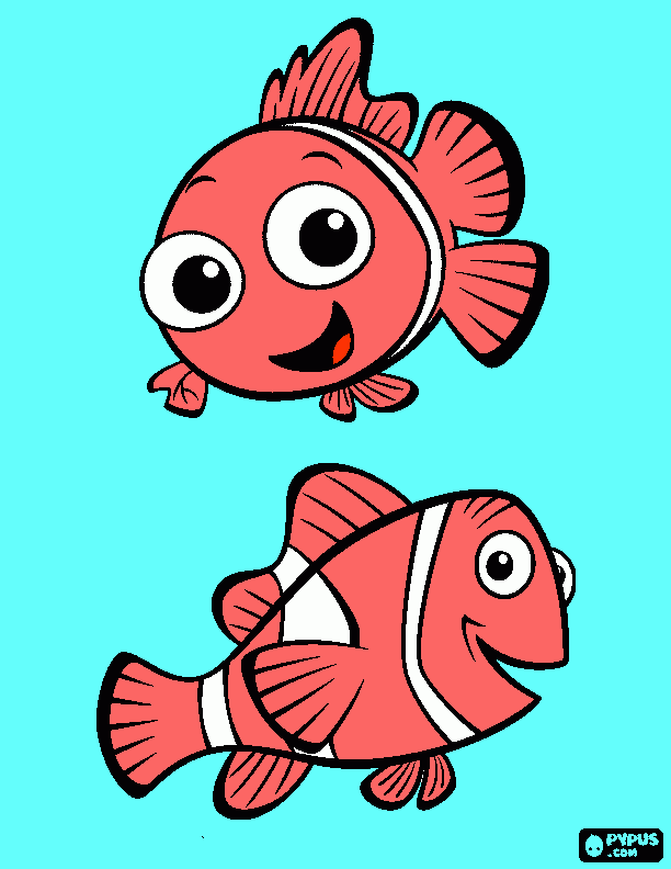 Omalovánka Nemo se hledá