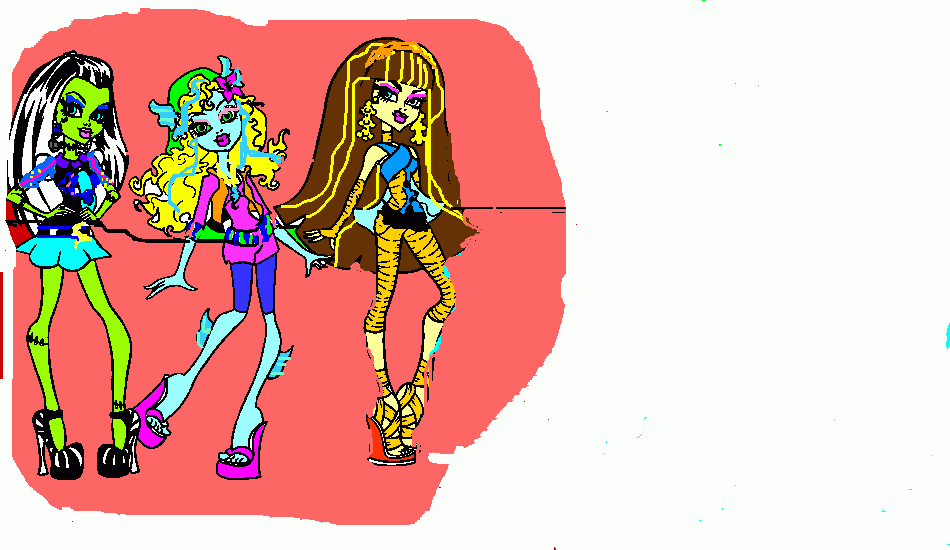 Omalovánka nikol  monster high