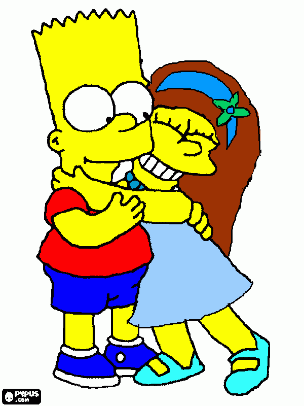 Omalovánka Nilla and Bart