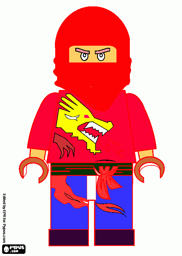 Omalovánka ninjago - KAI