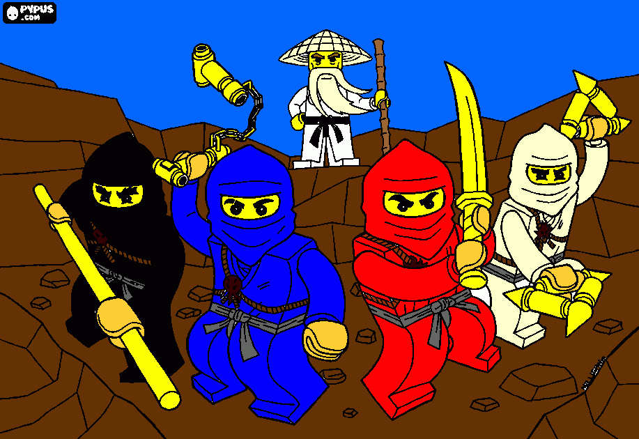 Omalovánka ninjago