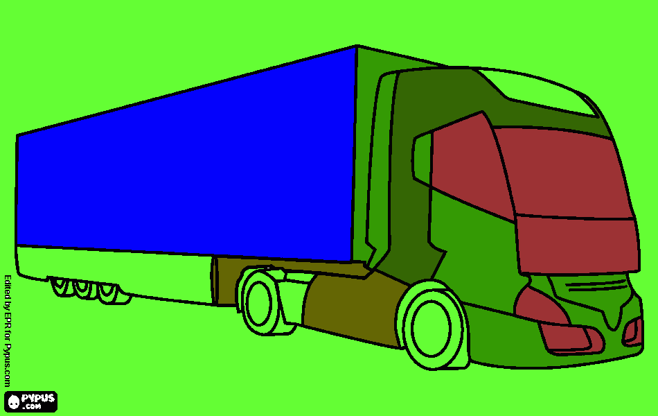 Omalovánka nákladní auto čd