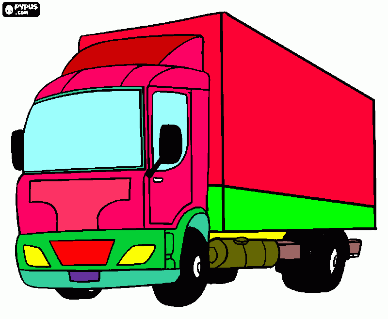 Omalovánka náklaďák