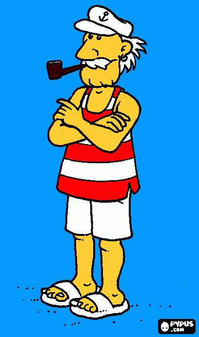 Omalovánka námořník 1